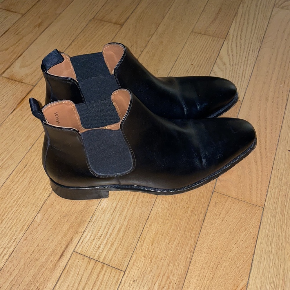 Meermin Black Chelsea Boots Softcalf 114050 - BLACK SOFTCALF GUC Sz 7.5 Meermin